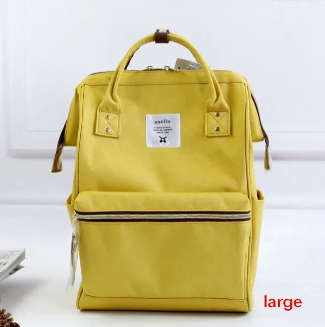 Большой размер или маленький размер кольцо студенческие рюкзаки для подростков девочек и мальчиков школьная сумка для женщин 14,15 дюймов ноутбук водонепроницаемый рюкзак - Цвет: Цвет: желтый