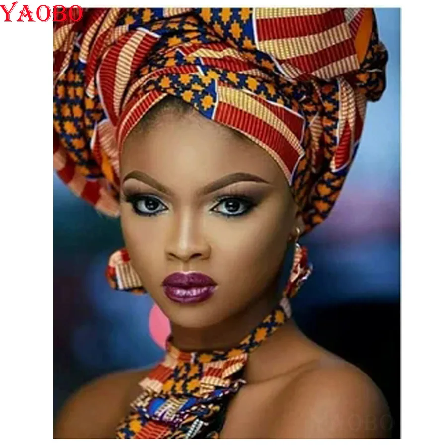 5d diamond embroidery African American Black diy diamond painting