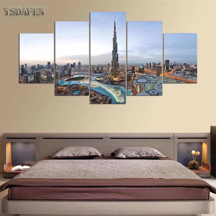 5 Stuks HD schilderen Canvas Schilderij Wall  Art  dubai  