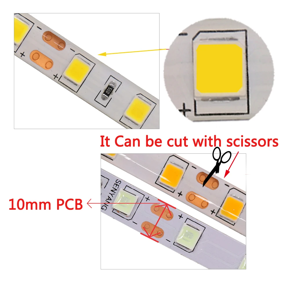 SMD 5050 5054 4040 5630 Светодиодная лента 120 светодиодный s/m 5 м супер яркий не водонепроницаемый IP20 гибкая светодиодная лента светильник 12 в холодный теплый белый