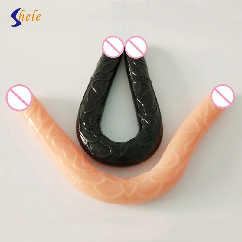 SHELE Long Big Dildo Realistic Double Dildos For Lesbian Penis Adults Sex Toy For Woman Sextoy