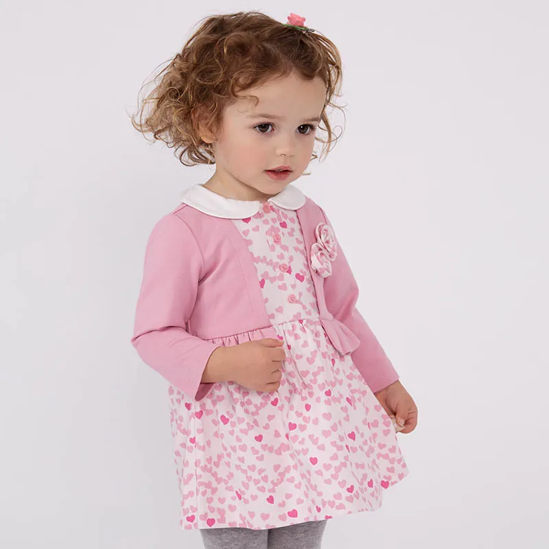 Dave bella/весеннее модное платье для маленьких девочек праздничное платье с цветочным рисунком для дня рождения детская одежда для малышей