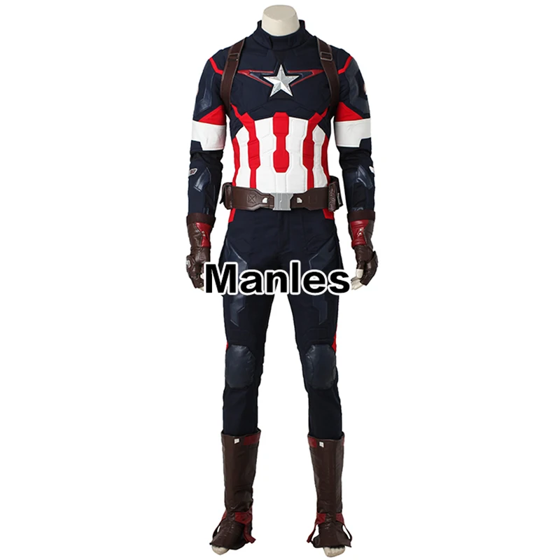 Captain America Cosplay Avengers 2 Age of Ultron Costume Jacket Man Adult Fantasy Steve Rogers Halloween Men Pants Accessories
