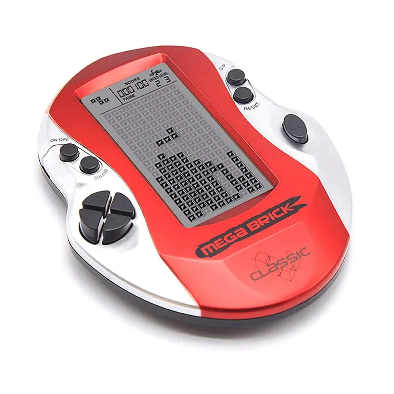 Светодиодный игровой пульт со встроенным 26 играми Ретро Классический тетрис портативные игровые плееры детские электронные игры игрушки - Цвет: red