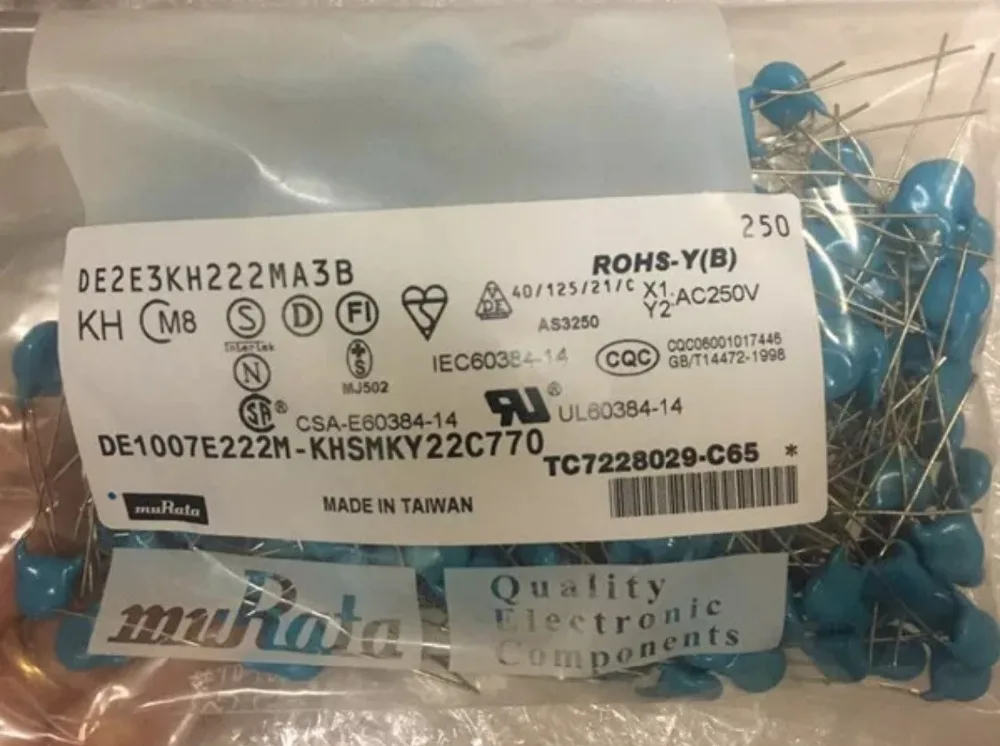NEW 2KV 222K 2200PF DE2E3KH222MA3B High pressure ceramics-in Home ...