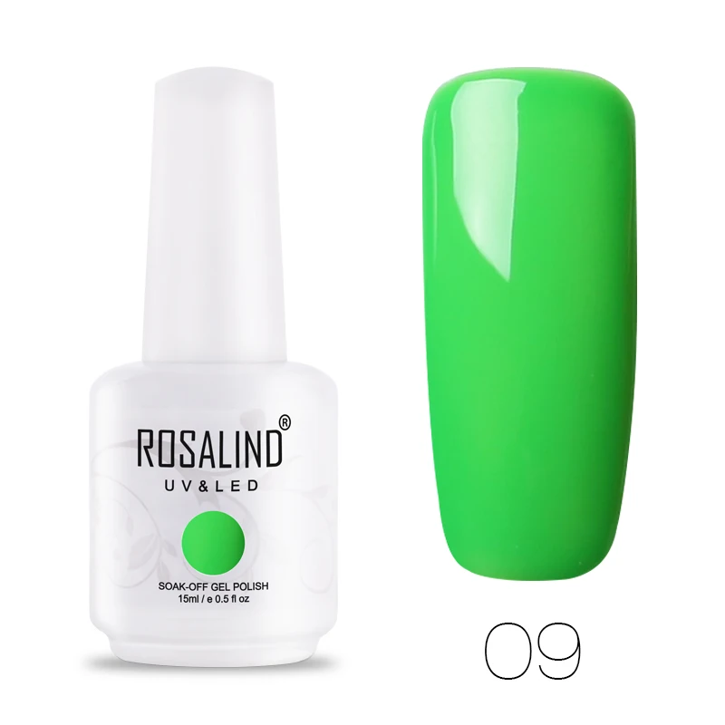 RH09 ROSALIND Гель-лак для ногтей Набор для маникюрный лак Vernis полуперманентный УФ все для ногтей искусство основа грунтовка Гель-лак верхнее покрытие - Цвет: RH09
