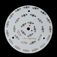 30 Вт Светодиодный алюминиевая Базовая плита, 30x1 Вт анодированная печатная плата, 150 мм Диаметр высокой мощности теплоотвода панель