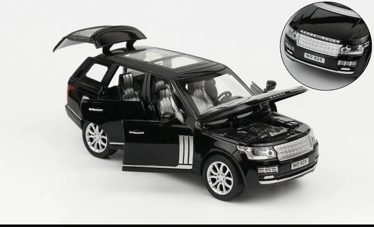 1:32 Range Rover SUV симулятор игрушки модель машины из сплава тянуть назад детские игрушки коллекция подарок внедорожный автомобиль дети 6