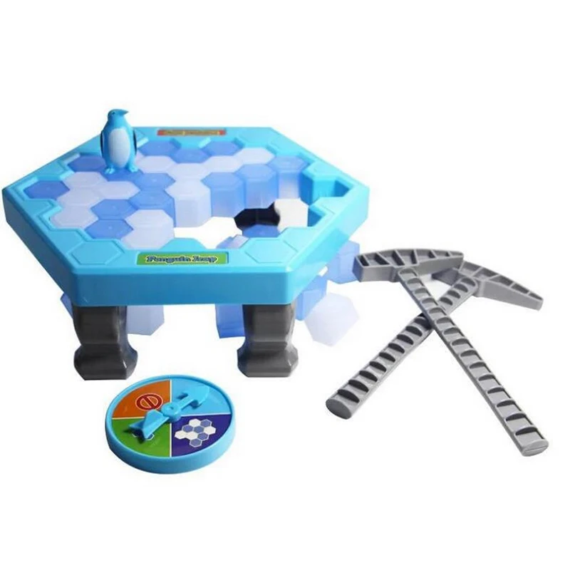 

Mini Penguin Trap Activate Funny Game Interactive Ice Breaking Table Penguin Trap Entertainment Toy for Kids Family Fun Game