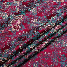 Цветок металлик из жаккардовой парчи, 3D жаккардовая ткань, пряжа окрашенная ткань для женщин юбка пальто платье Дамасская парча 75*50 см