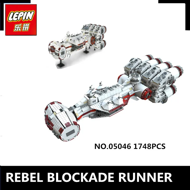 

IN STOCK Lepin 05046 1748Pcs New Star Series The Tantive IV Rebel W Blockade Runner Set Building Blcoks Bricks Toys 10019