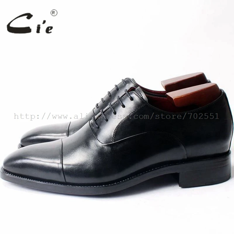 Мужские кожаные туфли оксфорды на шнуровке с квадратным носком|shoes goodyear|shoes