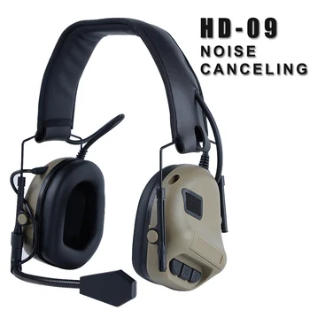 

Tactical Headset Military Aviation Headset Noise Canceling Reduction Standard Ear Protection Hunting Combat Shooting Headphone