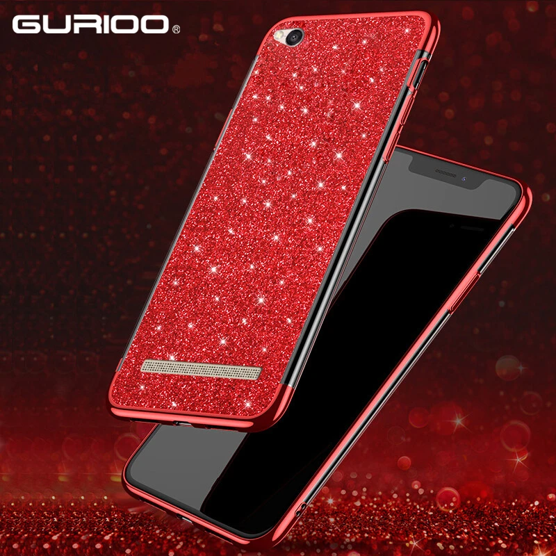 

Shining Sequins Case For Xiaomi Redmi Note 4 4X 5 5A 6 Pro Prime Plus A2 Lite 6 6A Pro Plating Phone Case Silicon Soft TPU Cover