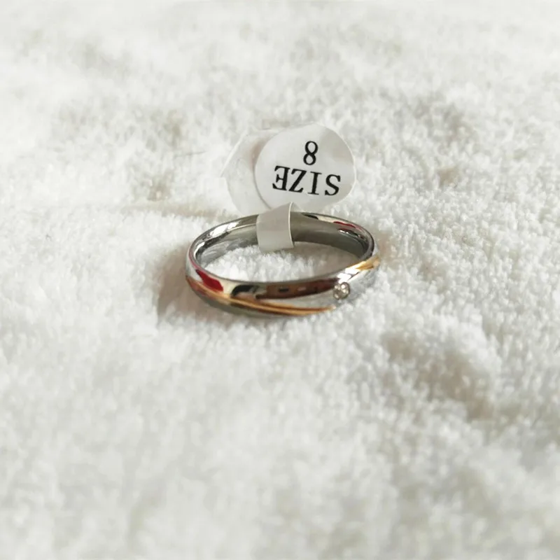 

Fashion Female Rope Ring Silver Gold Stainless Steel Punk Wide Retro Layer Rings Jewelry For Women