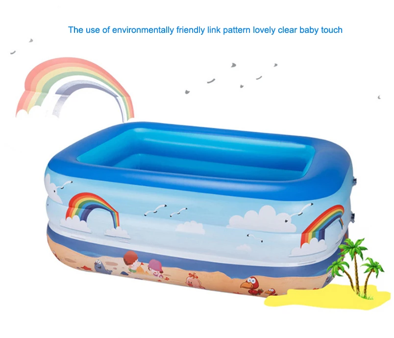 Горячая Распродажа, экологичное ПВХ кольцо для плавания, Круглый трехцветный детский надувной детский бассейн, утолщенный ПВХ вечерние Плавающие для бассейна