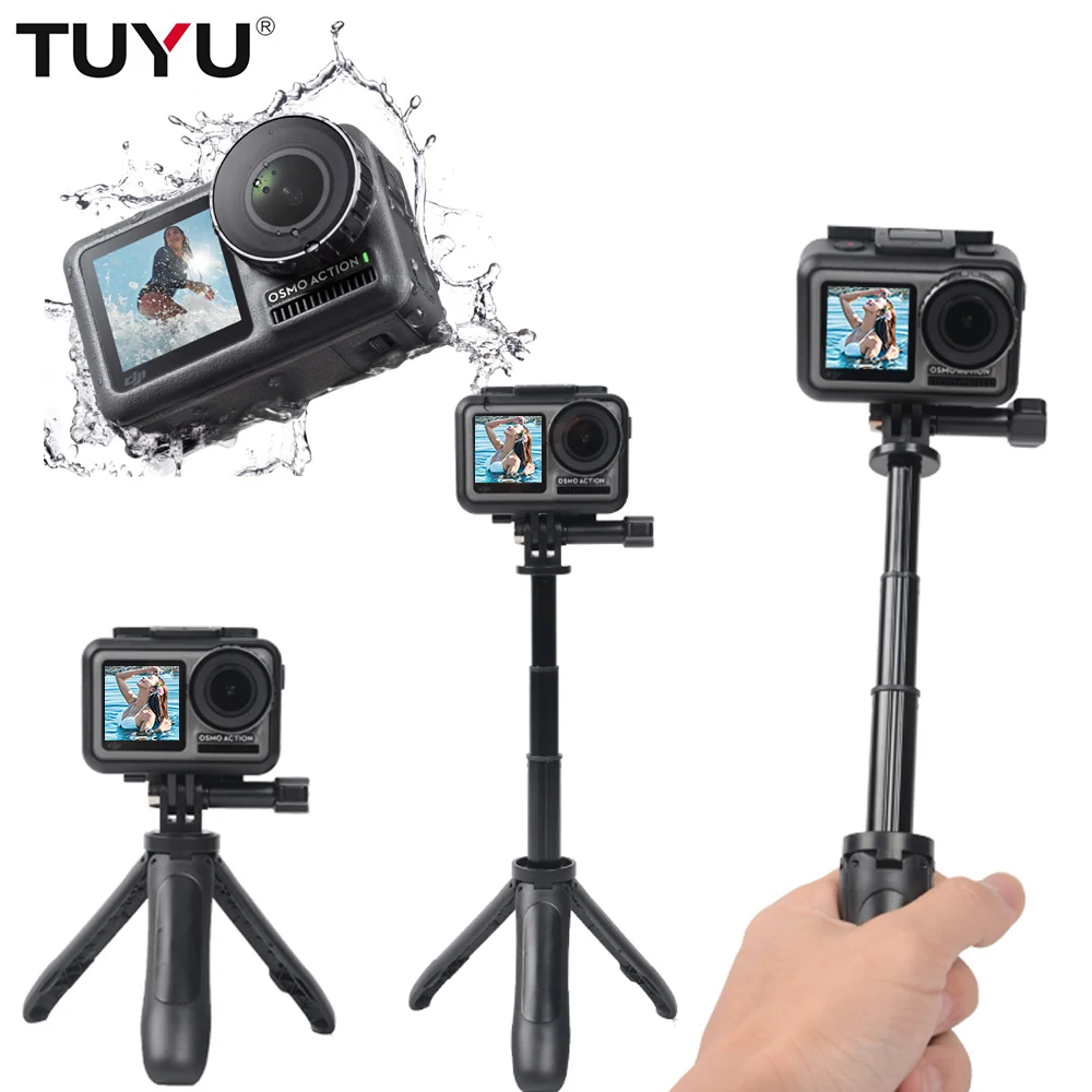 Штатив-удлинитель TUYU шест палка для селфи Gopro 9 8 7 5 insta 360 ONR X2 DJI Osmo аксессуары
