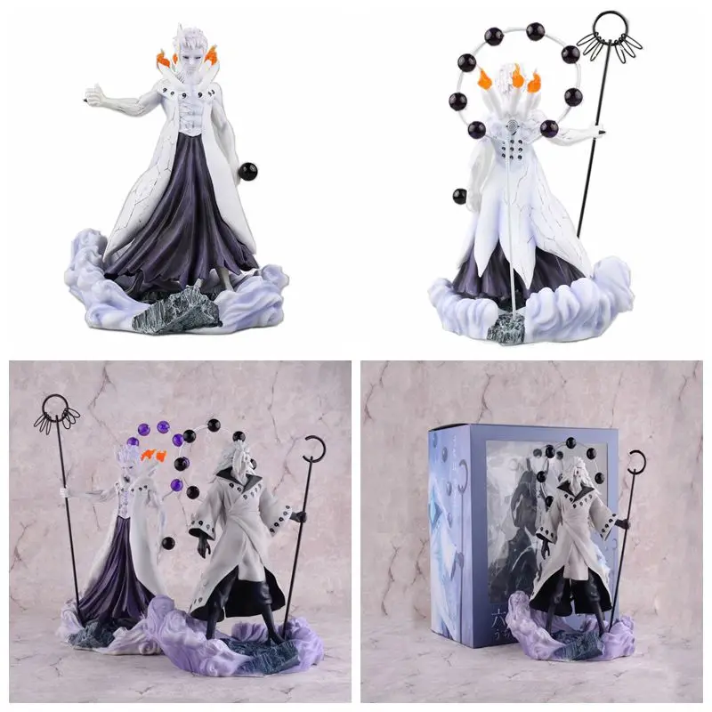

New Arrival Cool 28cm Naruto Anime GK Uchiha Madara PVC Action Figures Model Toy Collection Gift Children Gift