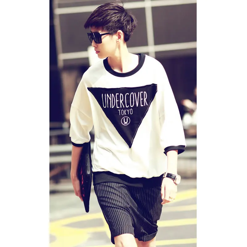Tee font b Shirt b font Homme 2016 Summer Style Loose Youth font b Mens b
