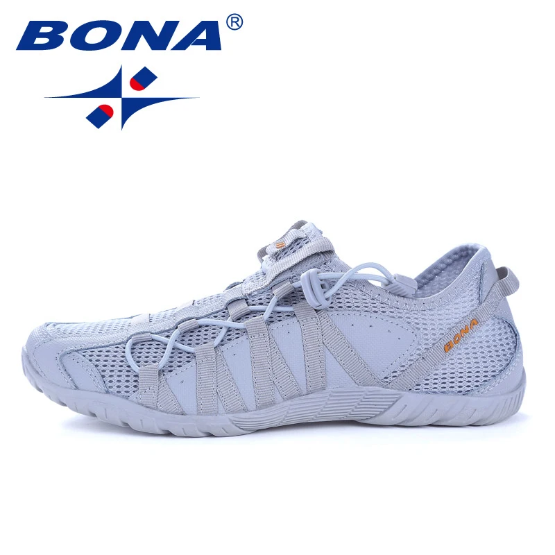 Goede Bona Nieuwe Populaire Stijl Mannen Loopschoenen Lace Up Sportschoenen Outdoor Walkng Jogging Sneakers Comfortabele Snelle Gratis Verzending