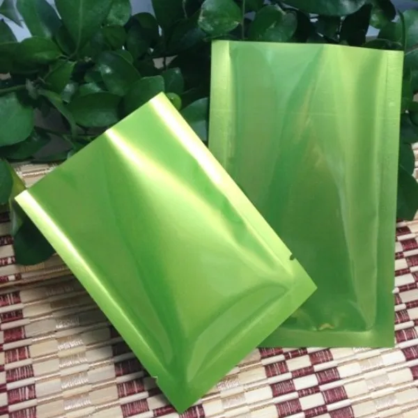100 шт 9X13 см зеленый Теплоизоляционный мешок из алюминиевой фольги простой карманный вакуумный мешок пакеты для продуктов питания хранения