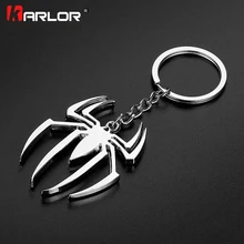 1 шт. металлический брелок для ключей с супергероем, человеком-пауком, для автомобиля, Мстители, chaviro, модный креативный брелок, автомобильный брелок, аксессуары