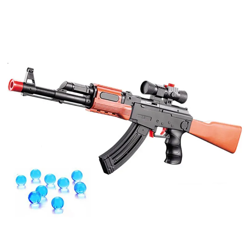 Goede AK 47 Speelgoed Pistool Pistool 400 Stks Water Absorberen Bullet 3 Pcs Zachte Kogel Zachte Foam Kogel Orbeez Waterpistool Luchtbuks Speelgoed Voor Kids