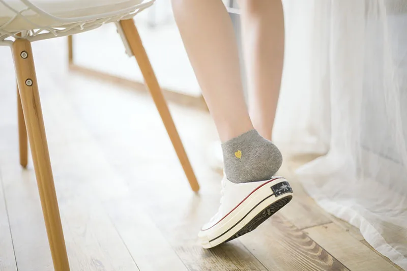 5 пар, Новое поступление, модные женские туфли из хлопка носки Harajuku на лето и весну теплые женские носки с вышивкой, с принтом «сердце», «любовь розовый милый, для младенцев, носки для девочек, Meias