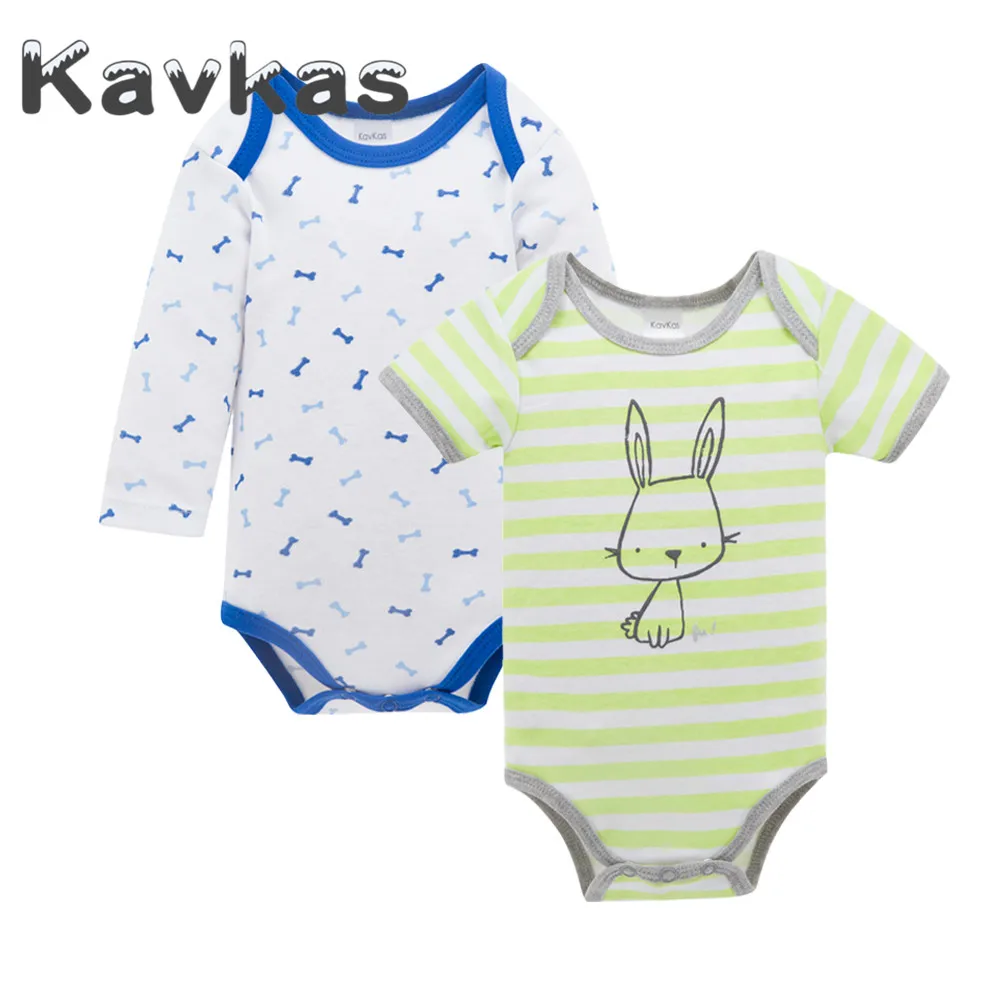 

Kavkas 2019 Baby Clothes 2 pcs/set Rabbit Printed Newborn Summer Baby Rompers 100% Cotton roupa de bebes Infant Wear