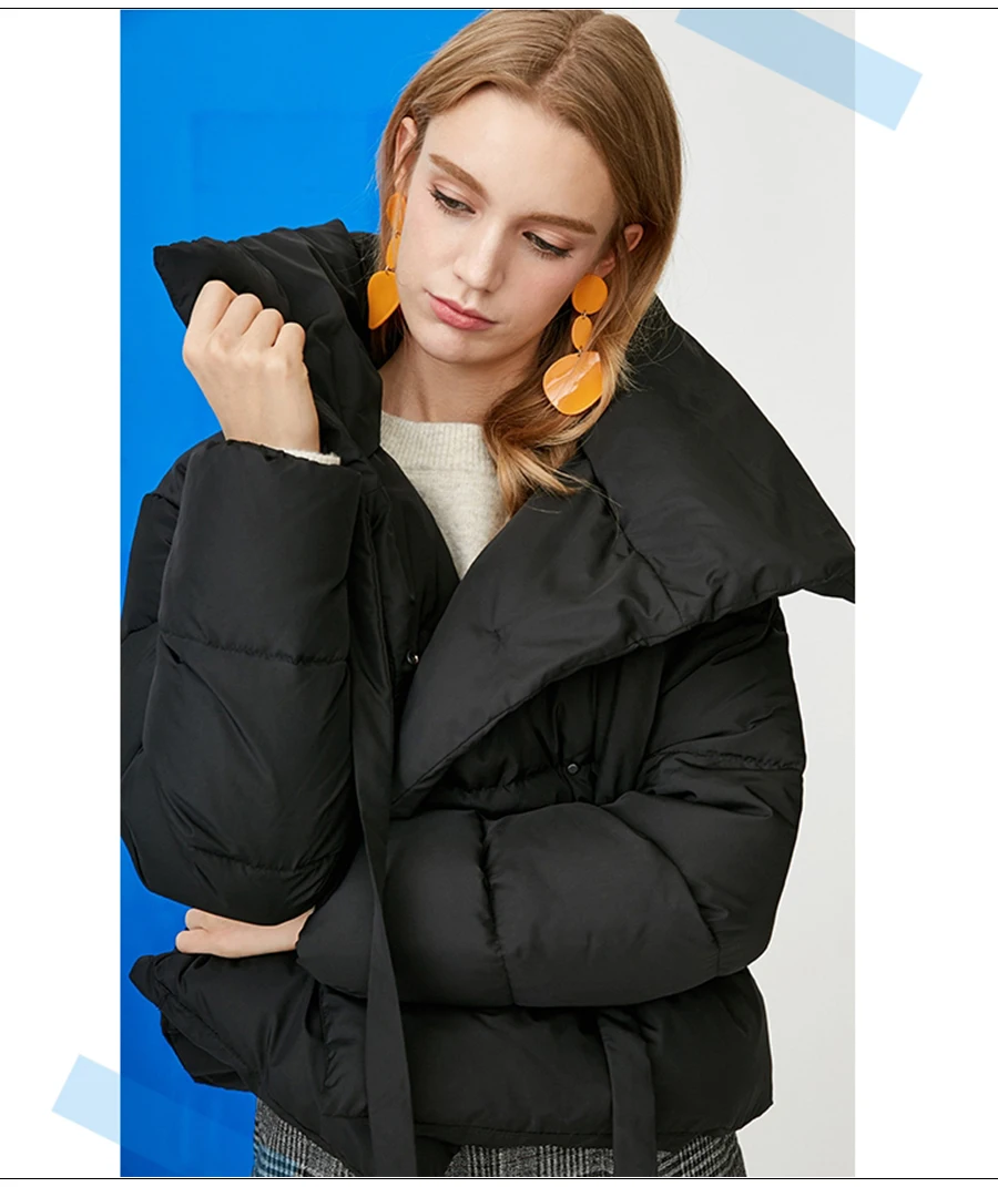 Зимняя куртка женская плюс размер Новая женская s Парка утепленная верхняя одежда однотонные Пальто короткие женские тонкие хлопковые стеганые базовые Топы