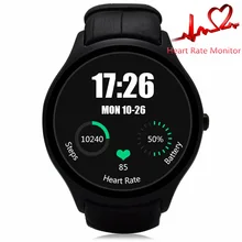 Crcular Forme NO 1 D5 Android 4.4 Bluetooth GPS Smart Watch avec Moniteur de Fréquence cardiaque Google Jouer + GPS 4G ROM 512 M RAM SmartWatch