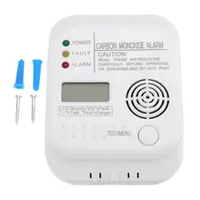 Детекторы окиси углерода сигнализация предупреждающая о возможности отравления домашней безопасности ЖК-дисплей газовый датчик, детектор 85dB Предупреждение-высокочувствительный сигнализация предупреждающая о возможности отравления
