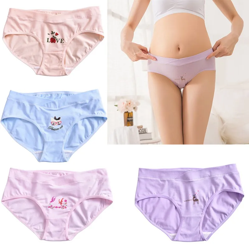 

Low Waist Maternity Underwear Pregnant Cotton Breathable Belly Support Women Panties Underwear Maternity Soft Panties