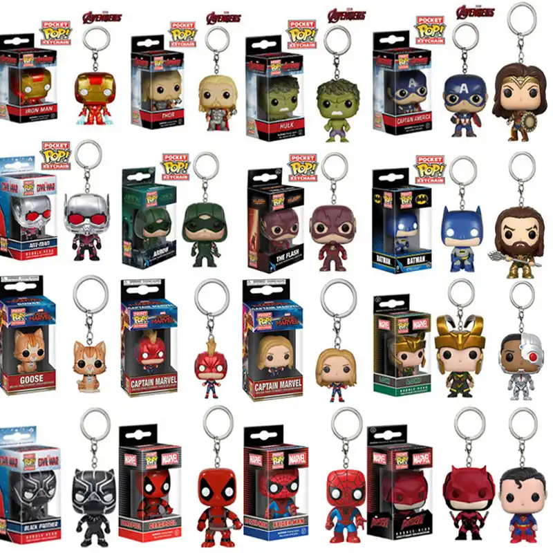 captain marvel keychain funko