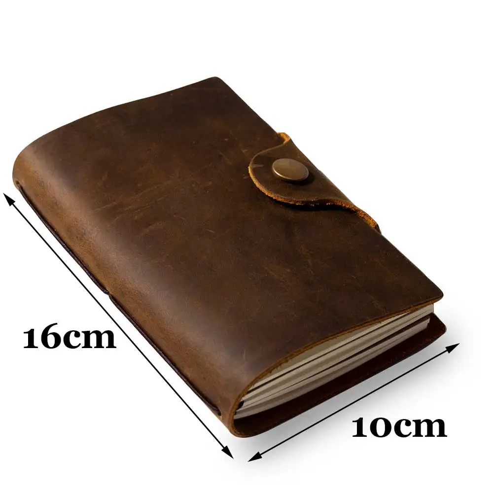 Caderno de Couro Genuíno Diário em Branco para Caderno de Note Capa para Death Note Mini Bullet Fofo Planejador a6 Reutilizável - Imagem 3