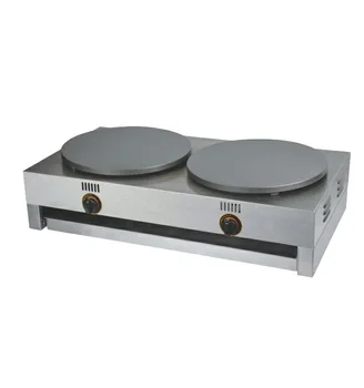 

Factory supply double pan gas crepe maker pancake stove machine