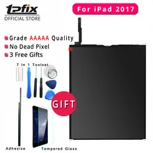 TPFIX Grade AAAAA LCD For iPad 2017 Screen Tested Well For iPad 2017 LCD Display A1822 A1823 Replacement With Tool Kit Glass