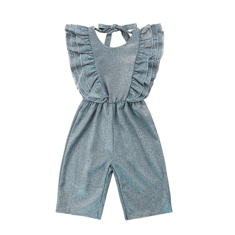 

Kids Children Baby Girls Romper Summer Sleeveless Ruffle Cute Girl Clothing Backless Jumpsuit Rompers Casual Outfit Clothes