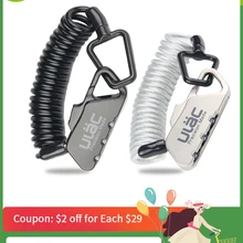 ULAC Mini vélo serrure 1200mm pli sac à dos cyclisme casque vélo câble serrure 3 chiffres combinaison antivol vélo vélo serrure