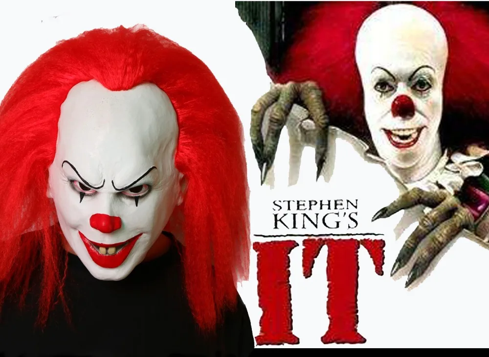 Pennywise Clown Mask Buffoon Clown Mask 2017 New Movie Stephen King's