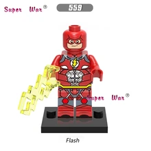 50 шт. Супер Герои dc comics модели Лига Справедливости флэш Бэрри Аллен строительные блоки, друзья хобби игрушки для мальчика