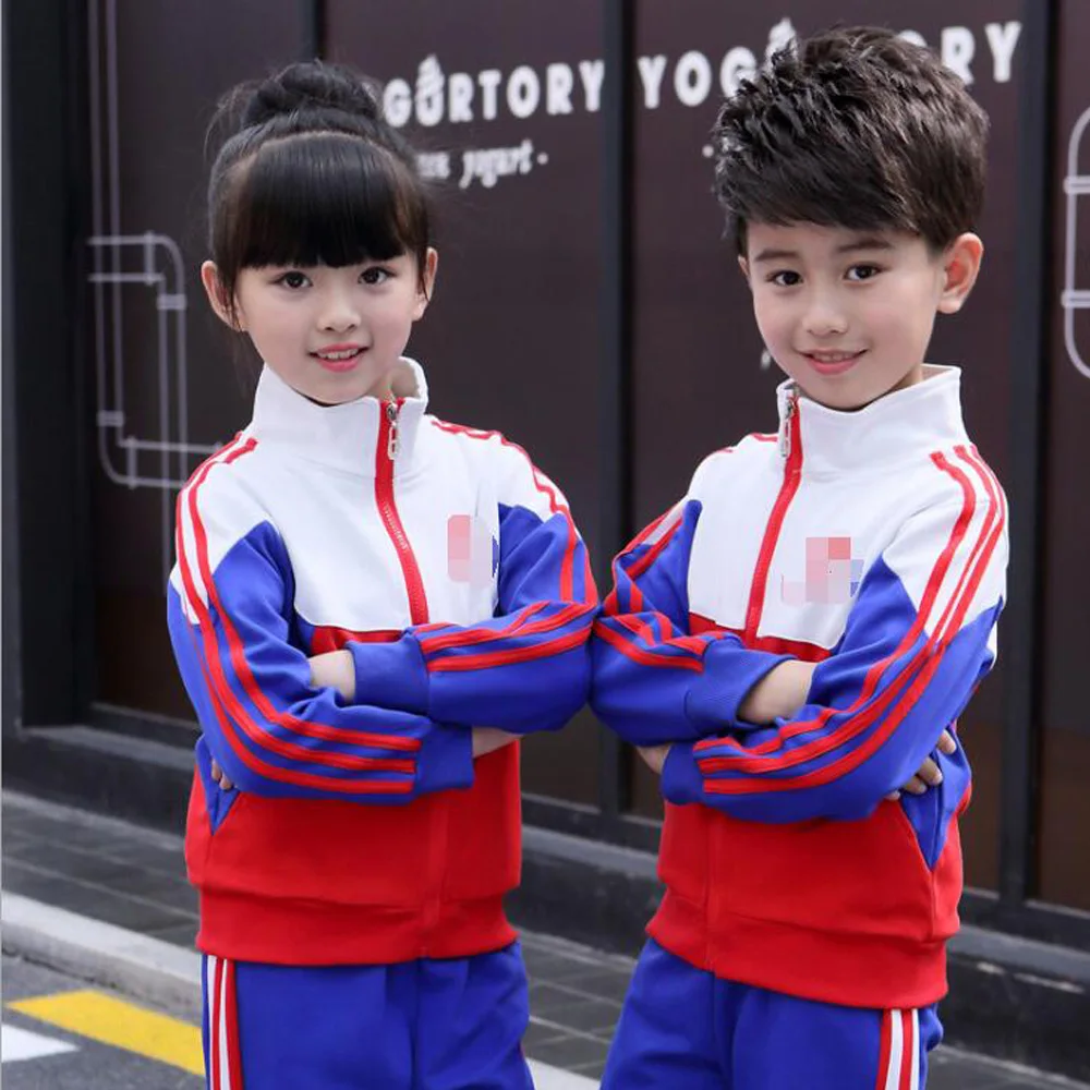 Детский спортивный костюм спортивный комплект Пальто Штаны для мальчиков осенние костюмы одежда школьная форма одежда маленьких