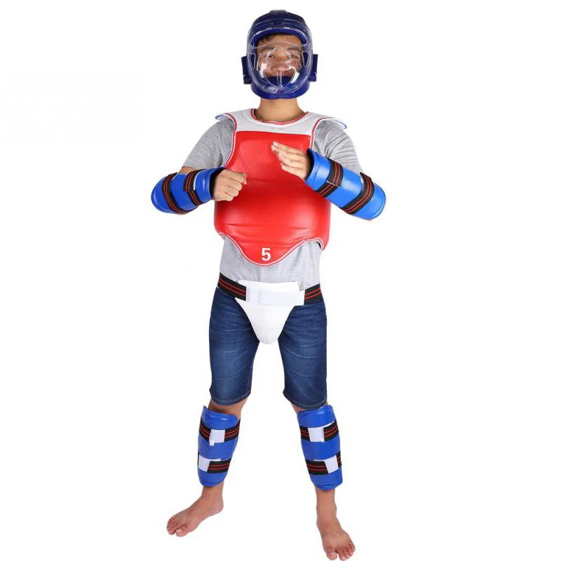 

Body Supports Set Unisex Taekwondo Groin Guard Arm Band Boxing Karate Crotch Protector Braces Posture Corrector Belt Health Care