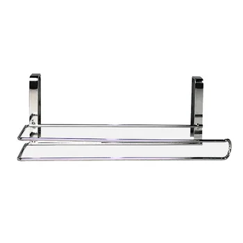 

SHGO-Kitchen Paper Holder Hanger Tissue Roll Towel Rack Bathroom Toilet Sink Door Hanging Organizer Storage Hook Holder