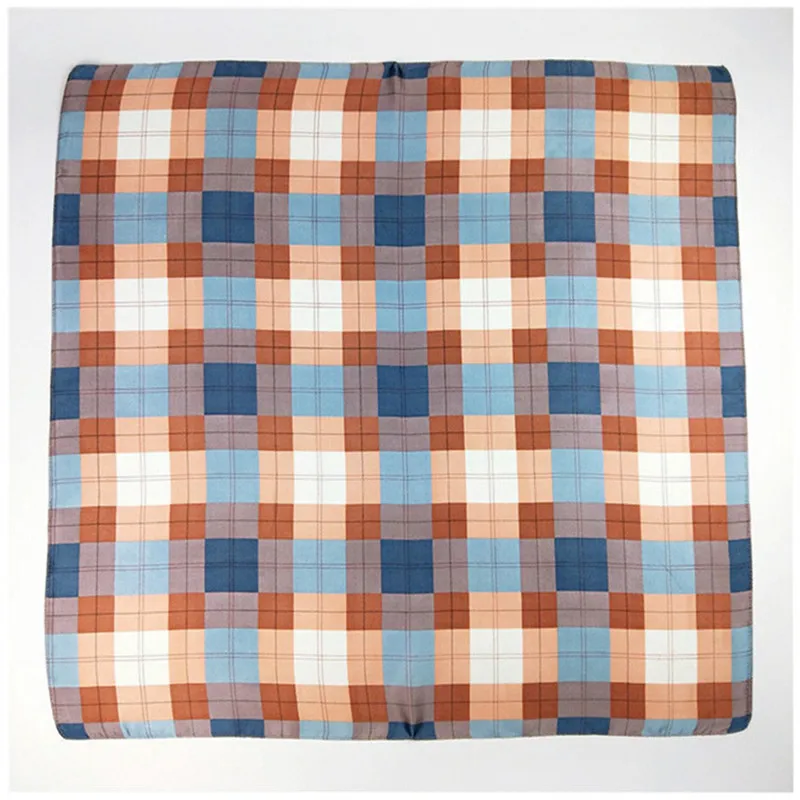 LEAYH 70*70cm Simulated Silk Square Scarf Woman Small Bandanas Multifunction Hair Scarves Fashion Neckerchief Decorative