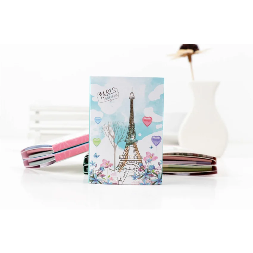 10 упаковок/партия Kawaii Парижская башня 6 складных липких блокнотов бумажный блокнот Стикеры для записей офисные канцтовары-подарки