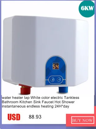 Непрерывная водонагреватель цифровой Дисплей iPhone Стиль Ванная комната Кухня раковина кран горячей коснитесь электрический горячий душ