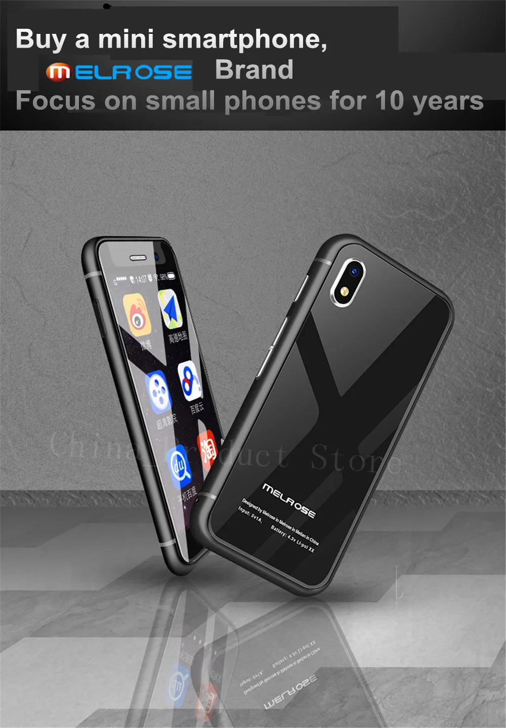 Супер мини-смартфон Melrose K15 32G Android 7,0 1580mAh 4G 5MP WiFi MP4 LET Music портативный телефон подарок для детей PK S9 Plus