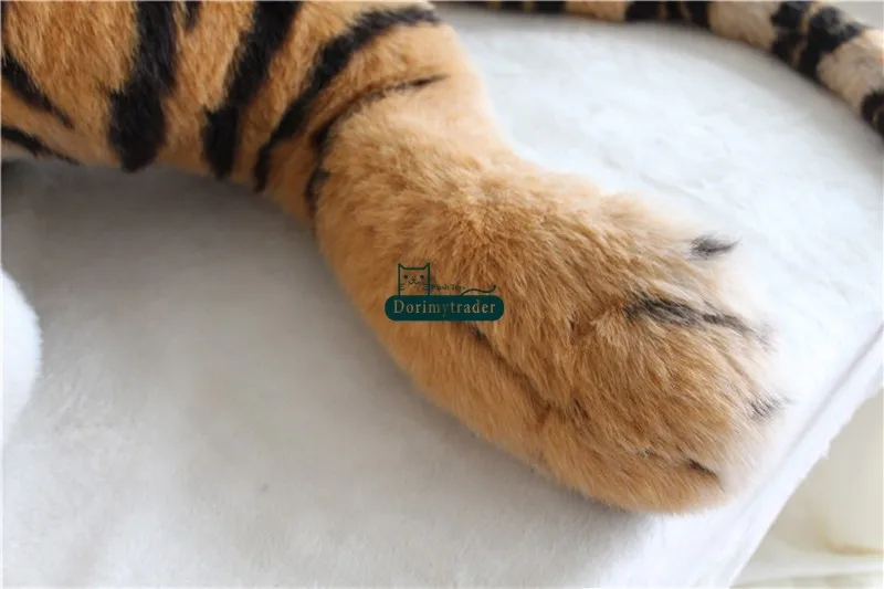 Dorimytrader  87`` 220cm Huge Stuffed Soft Plush Large Domineering High Emulational  Animal Tiger Toy, Free Shipping DY60771 (7)
