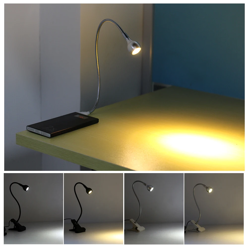 USB Power Clip Holder LED Book Light Desk Lamp 1W Flexible LED Reading Book Lamp Switch On/Off Table Lamp for Bedroom Study Room USB Power Clip Holder LED Book Light Desk Lamp 1W Flexible LED Reading Book Lamp Switch On/Off Table Lamp for Bedroom Study Room